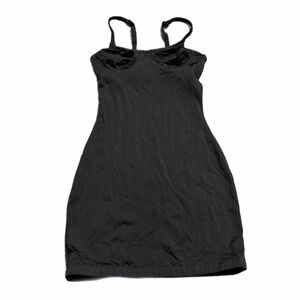 70s/80s European Vintage Palmers Shapewear Mini Slip Dress (Black) Size Medium